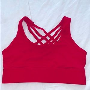 NWOT RED SPORTS BRA